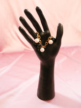 Load image into Gallery viewer, vintage charm bracelet women&#39;s jewelry on black mannequin hand
